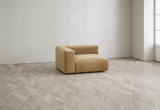 Rosso | Sofa | Modul Ecke Links | 117 cm | Velvet | Layered - GEOSTUDIO