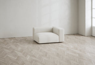 Rosso | Sofa | Modul Rechts | 117 cm | Leinen Look | Layered - GEOSTUDIO