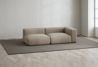 Rosso | Sofa | Offen Links | 2 Sitzer | 207 cm | Bouclé | Layered - GEOSTUDIO