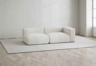 Rosso | Sofa | Offen Links | 2 Sitzer | 207 cm | Leinen Look | Layered - GEOSTUDIO