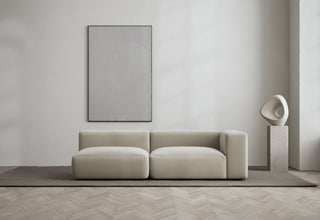 Rosso | Sofa | Offen Links | 2 Sitzer | 207 cm | Velvet | Layered - GEOSTUDIO