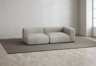 Rosso | Sofa | Offen Rechts | 2 Sitzer | 207 cm | Leinen Look | Layered - GEOSTUDIO