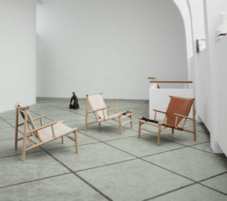 Samurai Chair | Sessl | Eiche | Leder | Nude | NORR11 - GEOSTUDIO