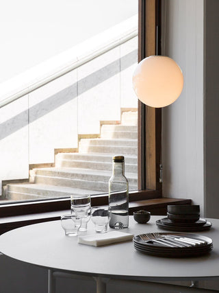 Snaregade Dining Table | Esstisch | Ø120 | Linoleum | Light Grey | Hellgrau | Mushroom | Audo - GEOSTUDIO