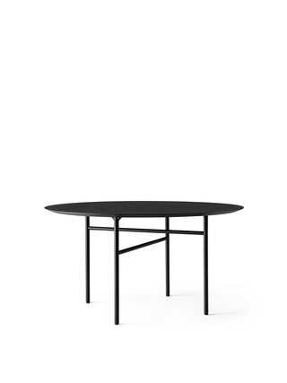 Snaregade Dining Table | Esstisch | Ø138 | Linoleum | Stahl | Black | Schwarz | Charcoal | Audo - GEOSTUDIO