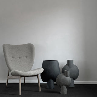 Sphere Vase Square | Hexa | 60 cm | Keramik | Schwarz | 101 Copenhagen - GEOSTUDIO