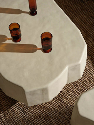 Staffa Coffee Table Large I Ivory I Elfenbein I Couchtisch I Outdoor I Ferm Living - GEOSTUDIO