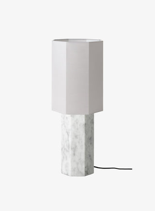 The Eight over Eight Marble Lamp | Tischleuchte | H60 cm | Mamor | Weiß | Louise Roe - GEOSTUDIO